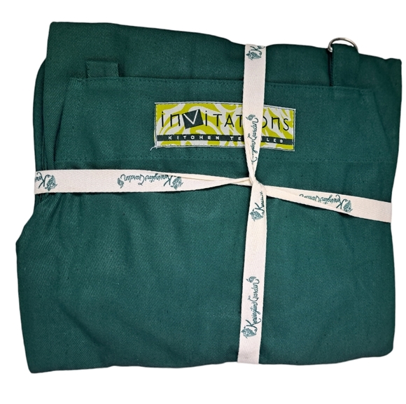 TABLETOPS UNLIMITED Kensington Garden pot holders apron kitchen linens set gift - Picture 2 of 5